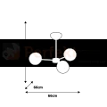Żyrandol SFERA BLACK 3xE14 MLP8865