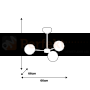 Żyrandol SFERA BLACK 3xE14 MLP8865