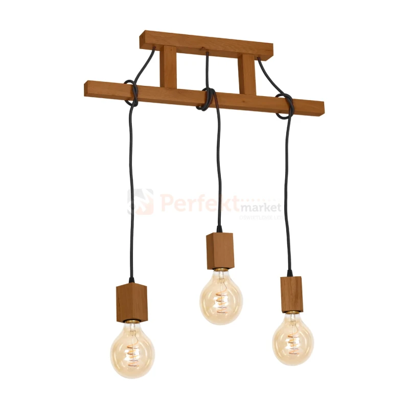 Lampa Wisząca JACK 3xE27 Dąb MLP4357