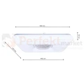 Plafon YAX 24W LED Ściemnialny+ Pilot ML4402