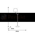Lampa stojąca VICTORIA BLACK 1xE27 MLP4915