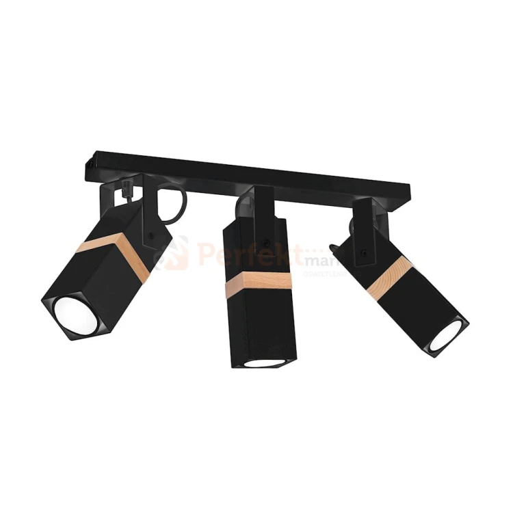Lampa sufitowa VIDAR BLACK 3xGU10 MLP5402