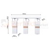 Lampa sufitowa VIDAR WHITE 3xGU10 MLP5407