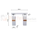 Lampa sufitowa VIDAR WHITE 2xGU10 MLP5406