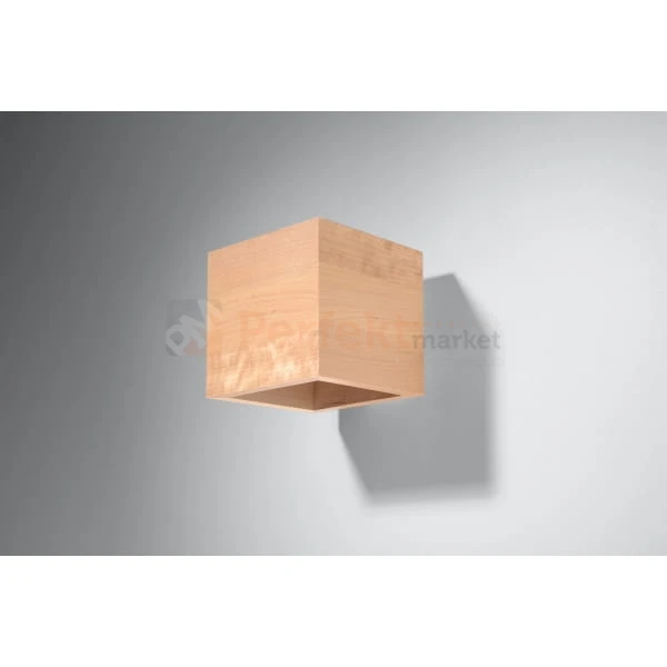 lampa_ścienna kinkiet drewniana drewno gu10 nowoczesna minimalizm design lampa kwadratowa plafon LED quad perfektmarket SL.0491