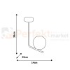 Lampa sufitowa CARINA 1xE14 MLP4863