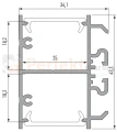 Profil aluminiowy LED Dopio oświetlenie_LED oswetlenie_biurowe biuro wymiary rozmiar perfektmarket.jpg