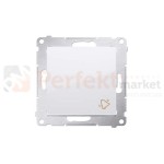 Simon 54 Przycisk dzwonek biały bez ramki DD1.01/11 perfektmarket