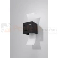 lampa_ścienna kinkiet czarna g9 nowoczesna minimalizm design lampa kwadratowa plafon LED loreto czarny perfektmarket SL.0201