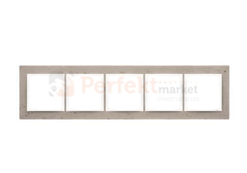 Simon 54 nature ramka 5-krotna beton betonowa al_betone szara DRN5/91 perfektmarket