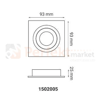oprawa_halogenowa oprawa_ruchoma kwadratowa biała wpuszczana oświetlenie_led oprawa_led oświetlenie żarówki_led lampy_sufitowe halogeny_led oprawy_do_łazienki lampa_led crosti modi 1502005 wymiary perfektmarket
