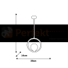 Lampa wisząca BOSTON 1xE14 MLP5593
