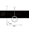 Lampa wisząca BOSTON 1xE14 MLP5593