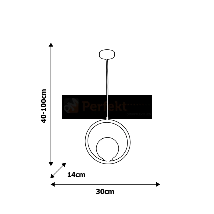 Lampa wisząca BOSTON 1xE14 MLP5593