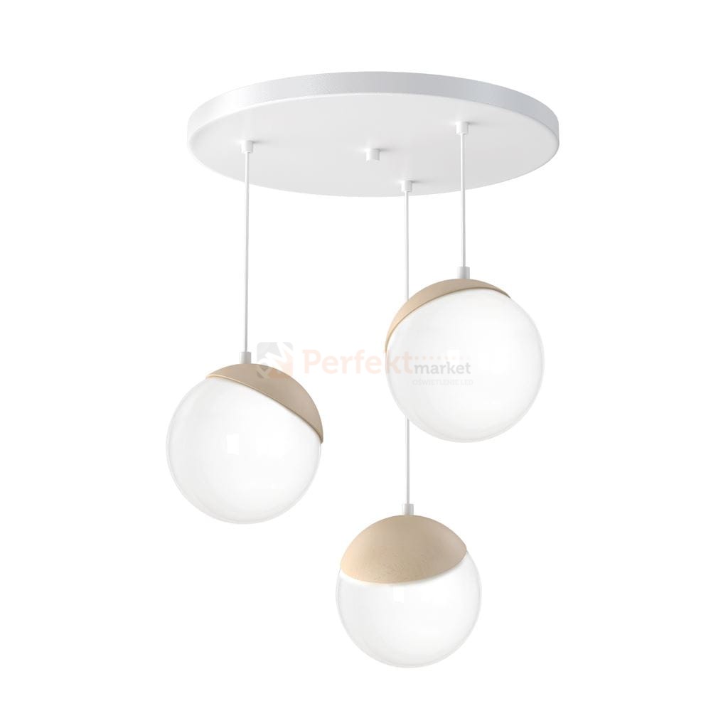 Lampa wisząca SFERA WOOD 3xE14 MLP5425