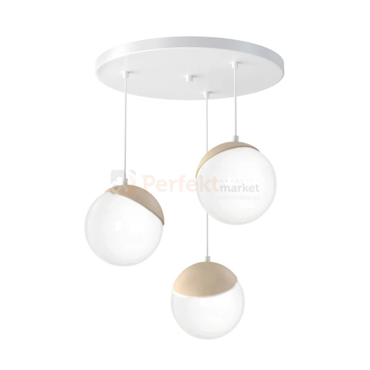 Lampa wisząca SFERA WOOD 3xE14 MLP5425