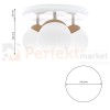 Lampa sufitowa SFERA WOOD 3xE14 MLP5429