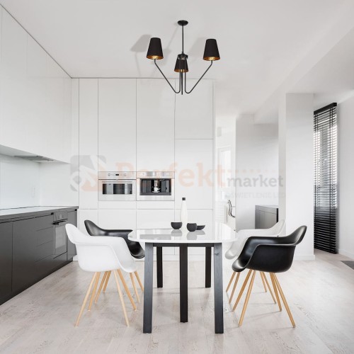 Żyrandol VICTORIA BLACK 3xE27 MLP4912