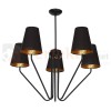 Żyrandol VICTORIA BLACK 5xE27 MLP4913