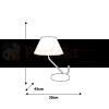 Lampa stołowa VICTORIA BLACK 1xE27 MLP4914