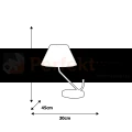 Lampa stołowa VICTORIA BLACK 1xE27 MLP4914