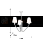 Żyrandol VICTORIA 3xE27 MLP4907