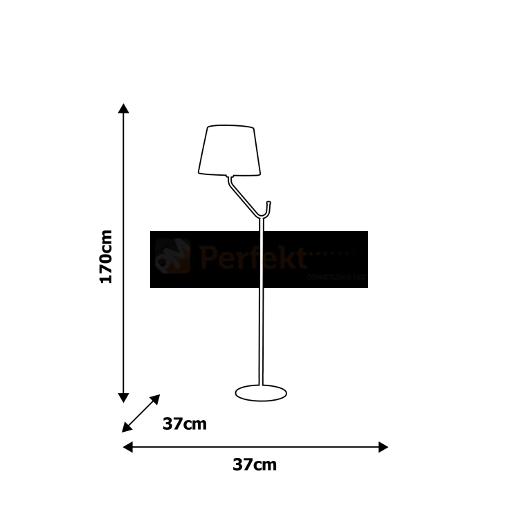 Lampa stojąca VICTORIA 1xE27 MLP4910