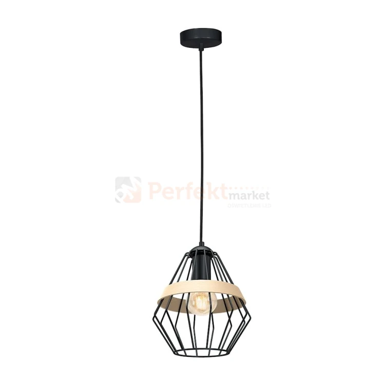 Lampa wisząca CLIFF BLACK 1xE27 MLP5524