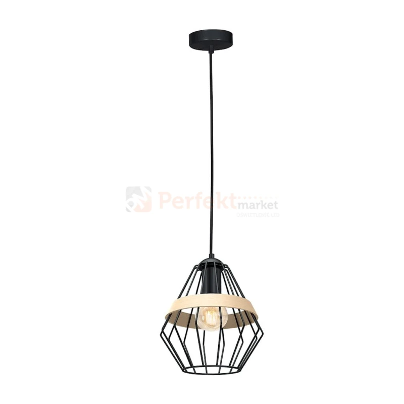 Lampa wisząca CLIFF BLACK 1xE27 MLP5524