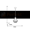Lampa wisząca CLIFF BLACK 1xE27 MLP5524