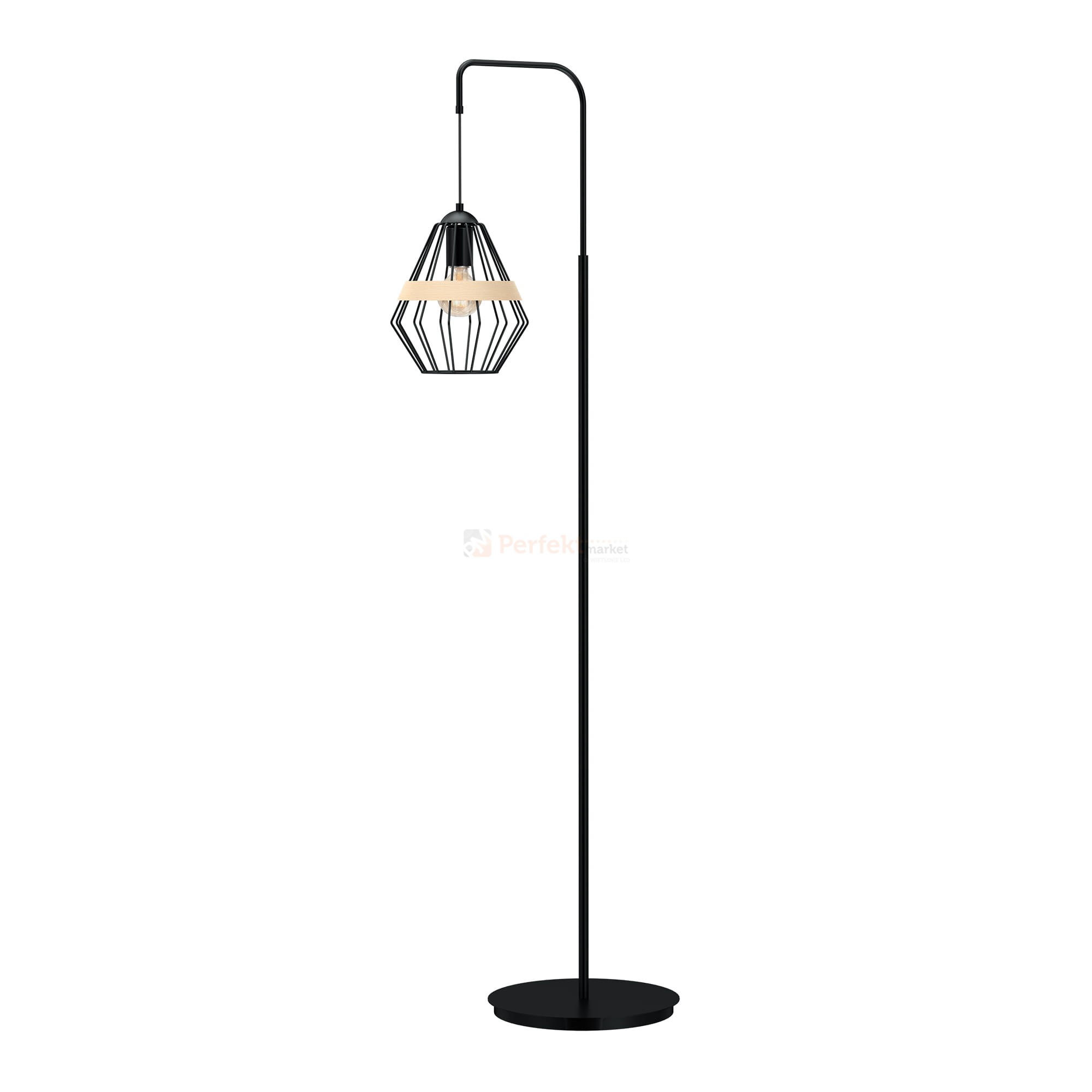 Lampa stojąca CLIFF BLACK 1xE27 MLP5528