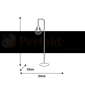 Lampa stojąca CLIFF BLACK 1xE27 MLP5528