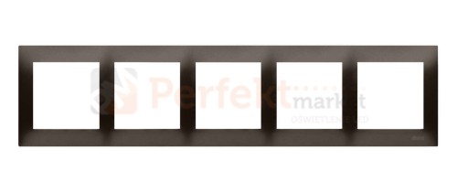 DR5/46 Simon 54 Premium ramka 5_krotna brąz mat metalizowany perfektmarket