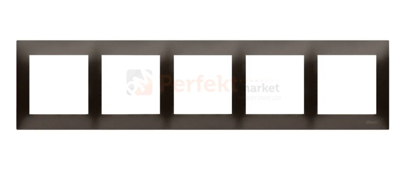 DR5/46 Simon 54 Premium ramka 5_krotna brąz mat metalizowany perfektmarket