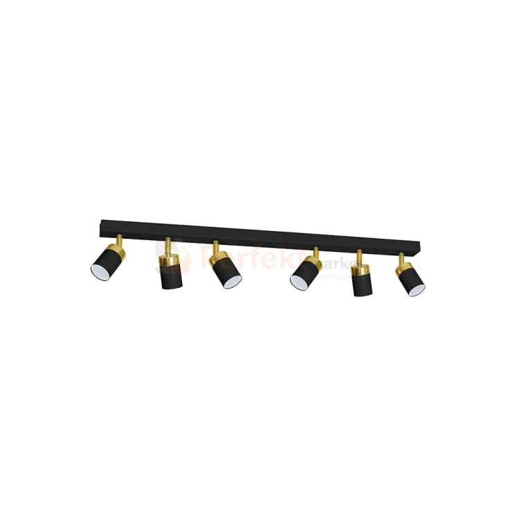 Lampa sufitowa JOKER BLACK/GOLD 6xGU10 MLP6126