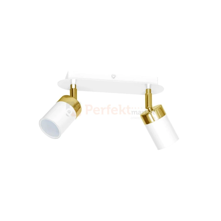 Lampa sufitowa JOKER WHITE/GOLD 2xGU10 MLP6129