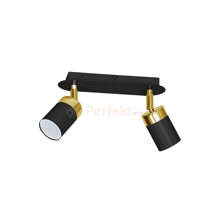 Lampa sufitowa JOKER BLACK/GOLD 2xGU10 MLP6124