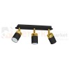 Lampa sufitowa JOKER BLACK/GOLD 3xGU10 MLP6125