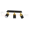 Lampa sufitowa JOKER BLACK/GOLD 3xGU10 MLP6125