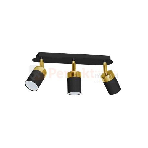 Lampa sufitowa JOKER BLACK/GOLD 3xGU10 MLP6125