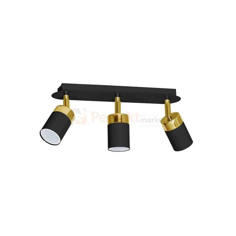 Lampa sufitowa JOKER BLACK/GOLD 3xGU10 MLP6125