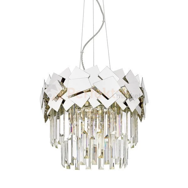 Zuma Line QUASAR P0506-05A-F4AC lampa wisząca chrom kryształy 41cm