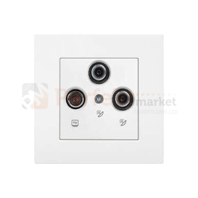 gniazdo tv  2sat końcowe pefektmarket viko białe karre 90963653.jpg