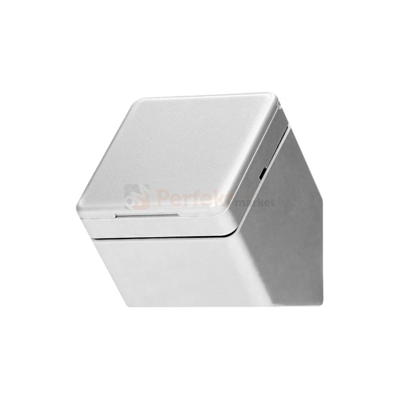 Gniazdo kuchenne biurowe narożne 1x230V 3680W srebrne z klapką IP44