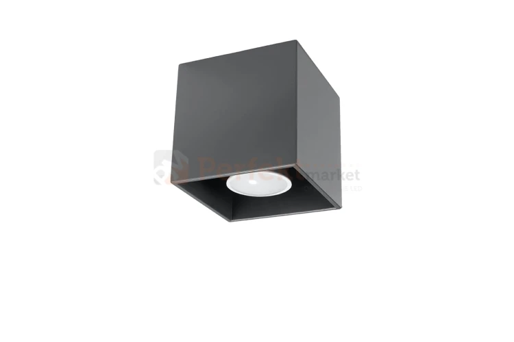Plafon QUAD 1 Antracyt SL.0567 Sollux