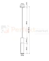 Lampa wisząca PABLO biała SL.0628 Sollux