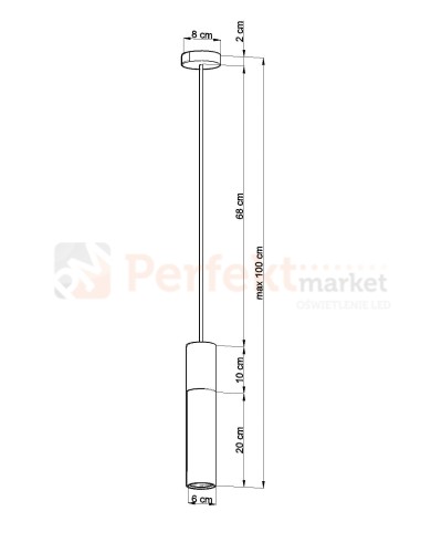 Lampa wisząca PABLO biała SL.0628 Sollux