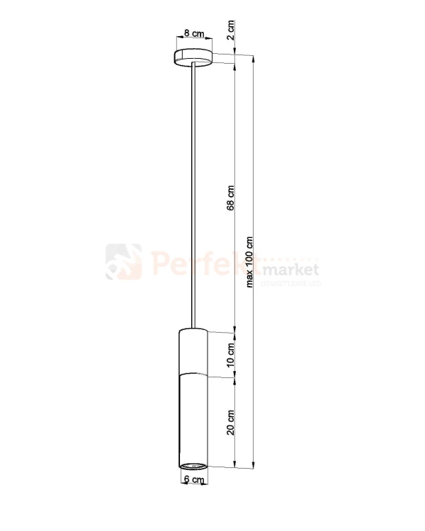 Lampa wisząca PABLO biała SL.0628 Sollux