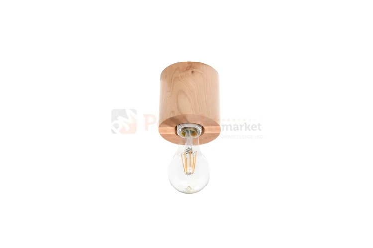 Plafon SALGADO naturalne drewno SL.0672 Sollux