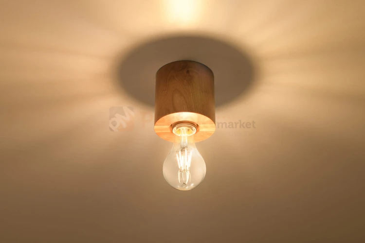 Plafon SALGADO naturalne drewno SL.0672 Sollux